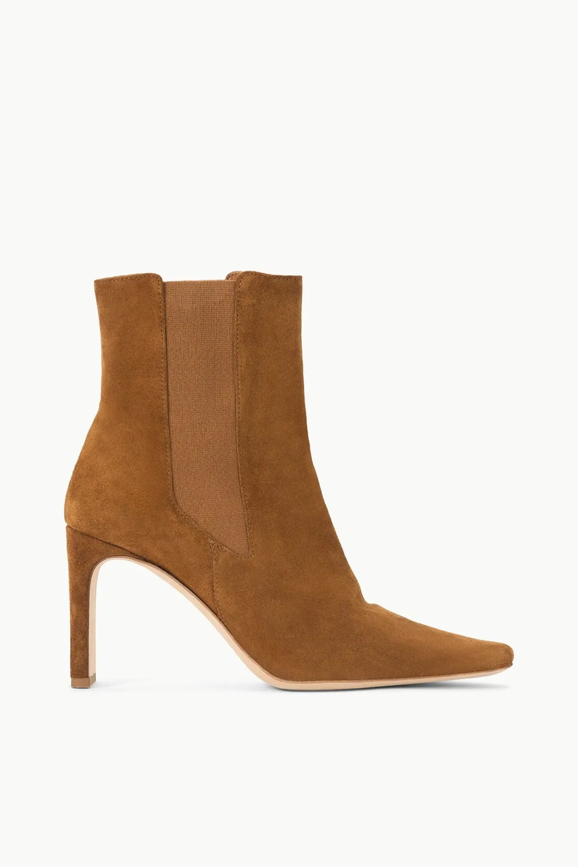STAUD WALLY HIGH HEEL ANKLE BOOT TAN