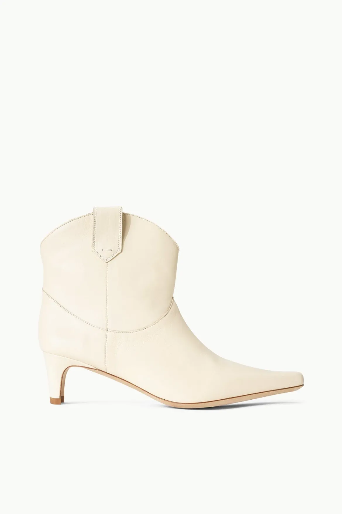 STAUD WESTERN WALLY ANKLE BOOT CREAM