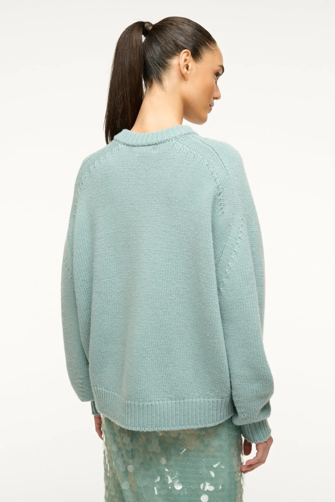 STAUD WILSON SWEATER MIST
