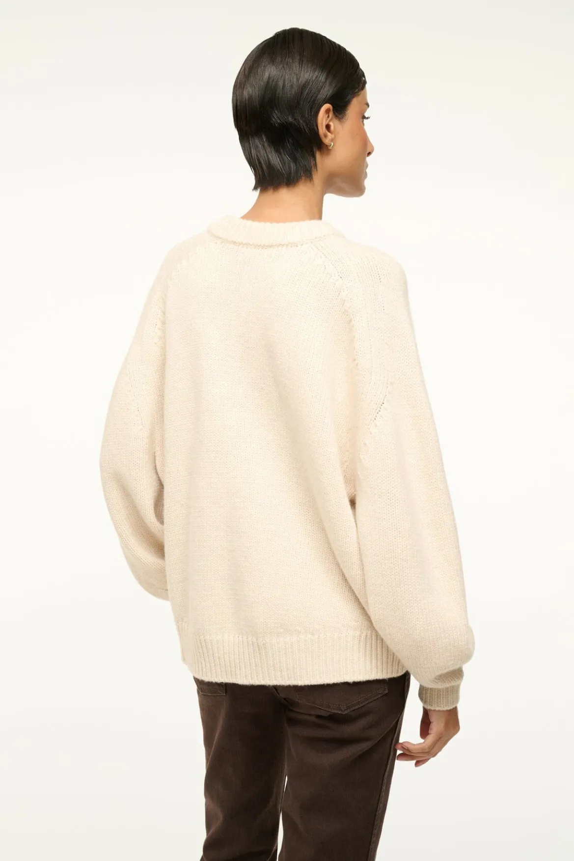 STAUD WILSON SWEATER OATMEAL