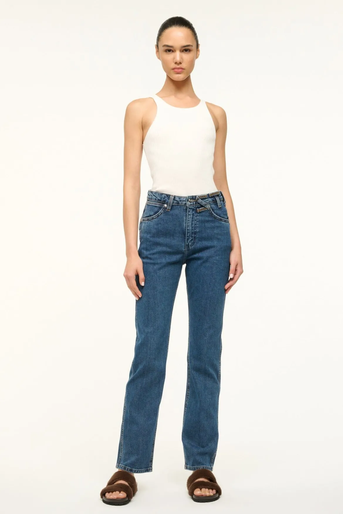 STAUD WRANGLER THE EVERYDAY JEAN INDIGO WASH