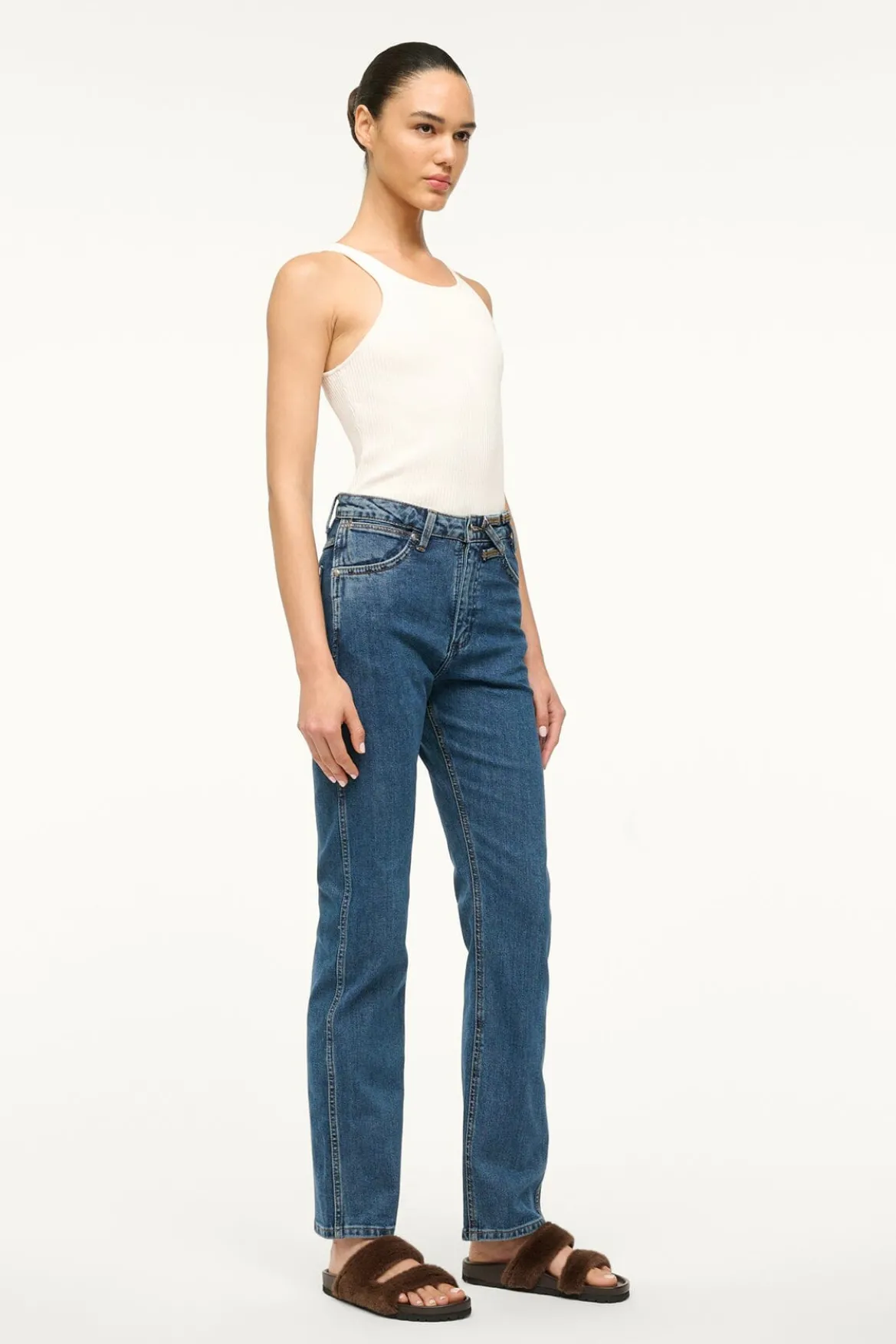 STAUD WRANGLER THE EVERYDAY JEAN INDIGO WASH