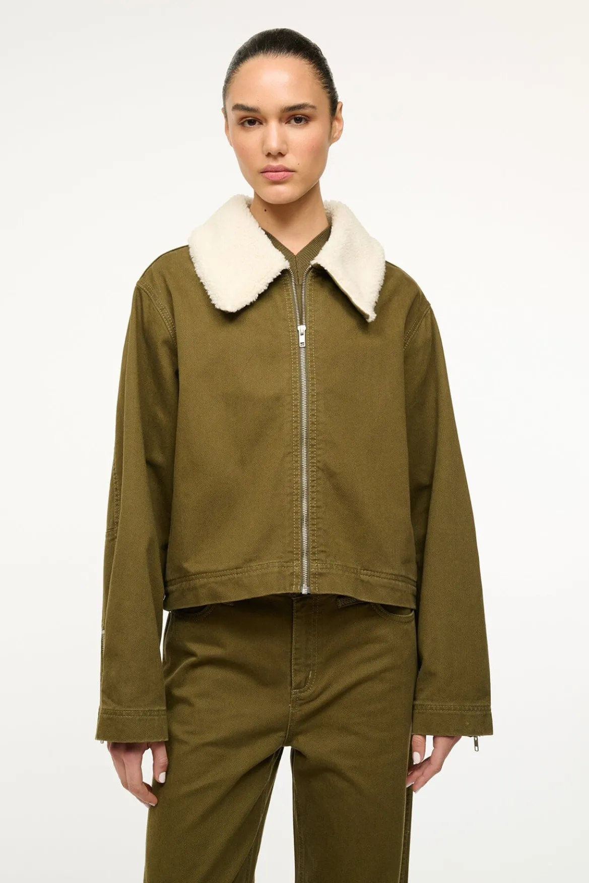 STAUD WRANGLER THE MINIMAL JACKET SERGEANT GREEN
