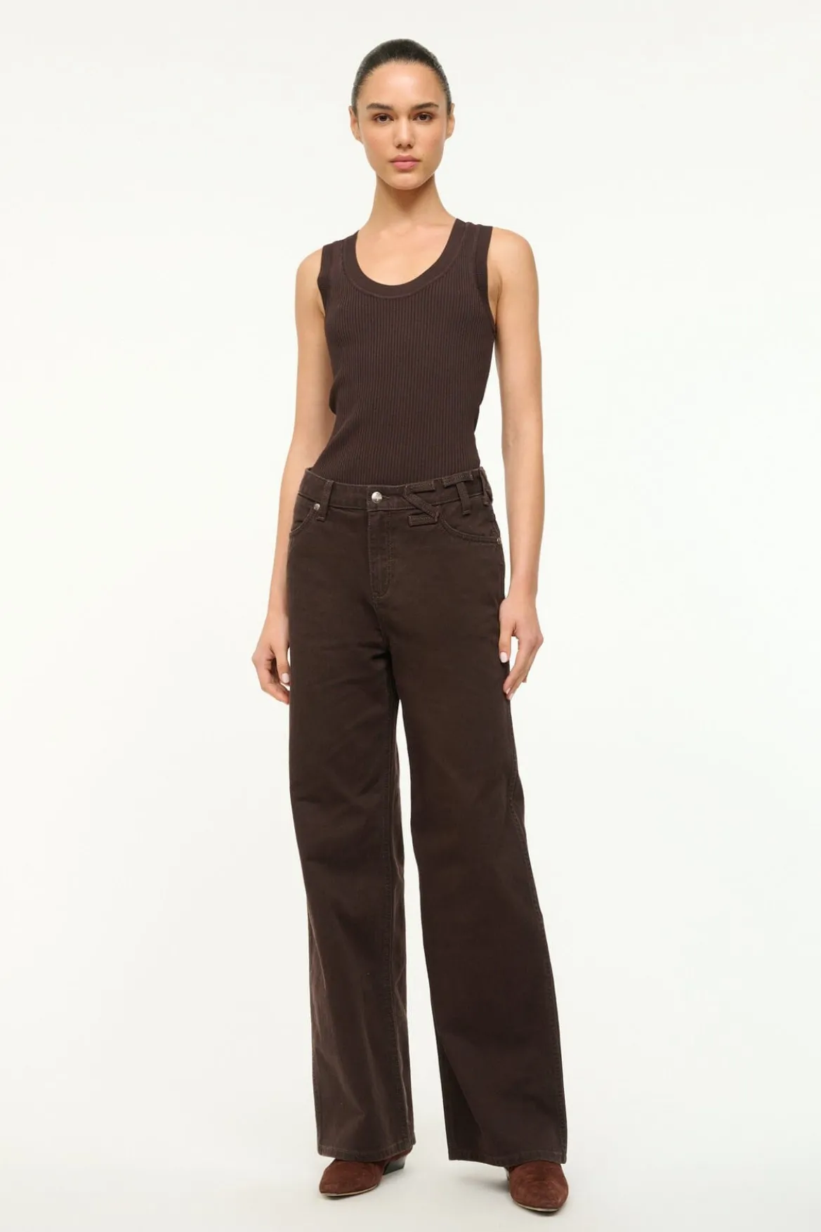 STAUD WRANGLER THE LOOSE JEAN EARTH