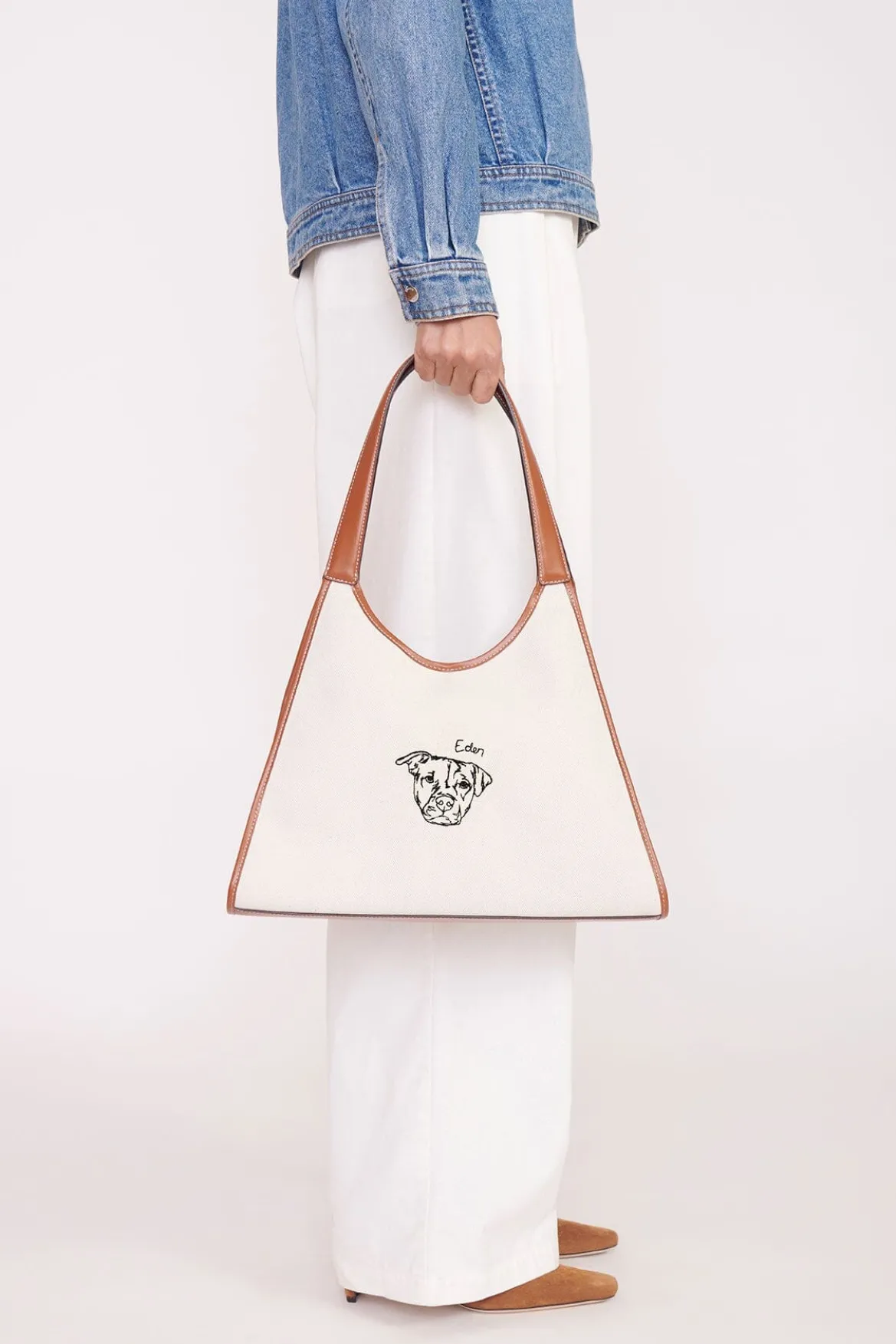 STAUD x C.BONZ CUSTOM SOFT REY TOTE BAG | CREAM TAN