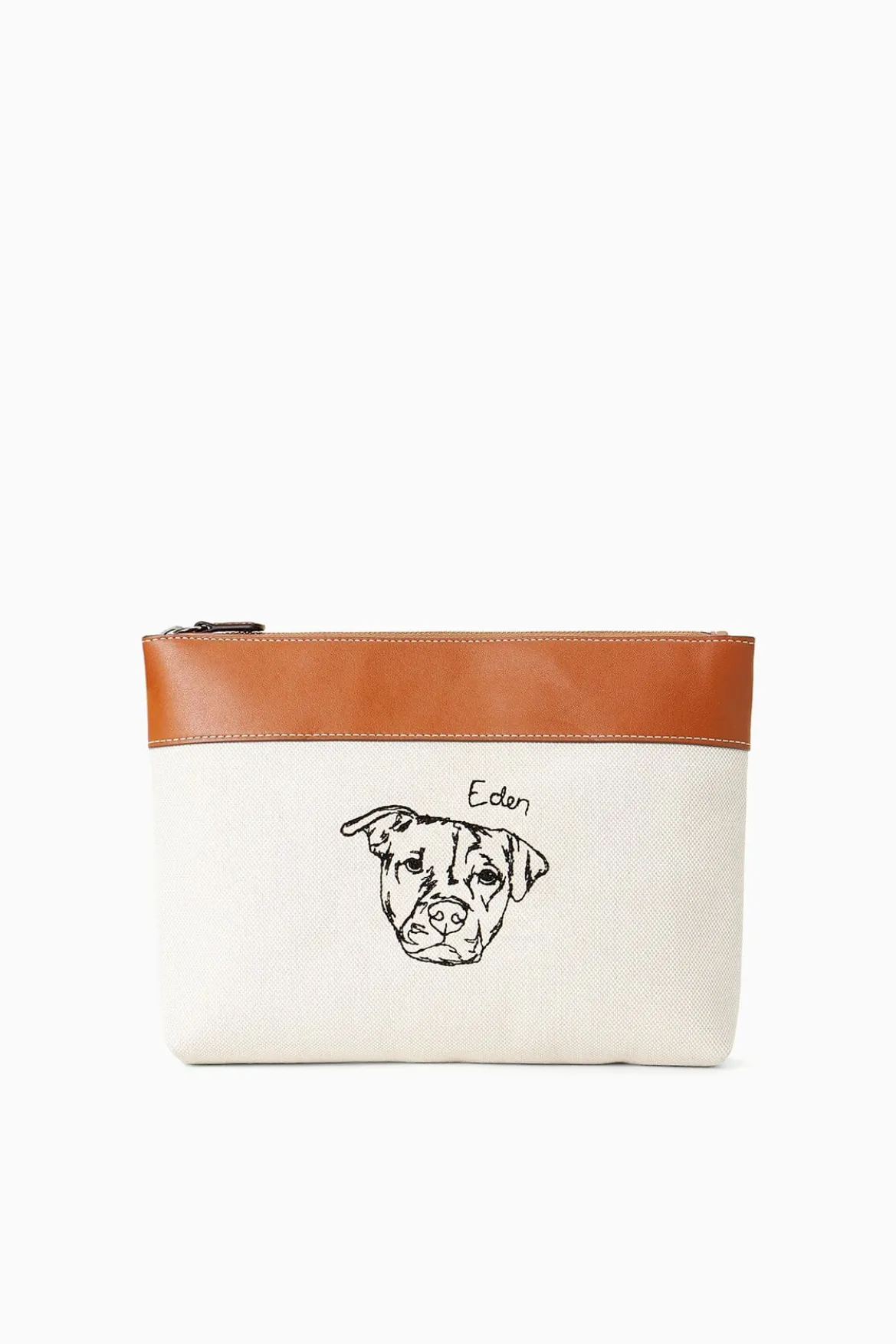 STAUD x C.BONZ CUSTOM DUCKIE ZIP POUCH | CREAM TAN