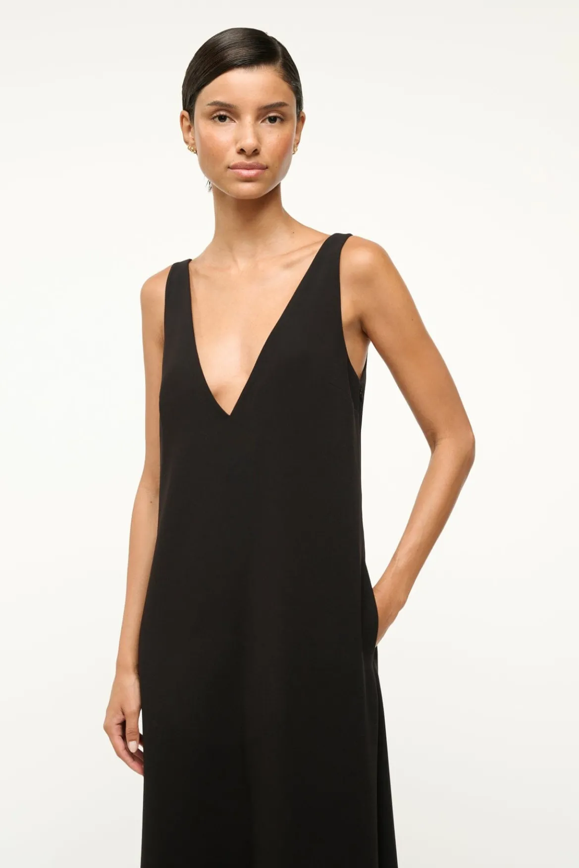 STAUD ZORA DRESS BLACK